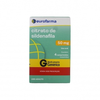 CITRATO SILDENAFILA 50MG 4COMP (100)