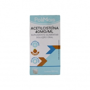 POLIMAIS ACETILCISTEINA 40MGML LARANJA 120ML