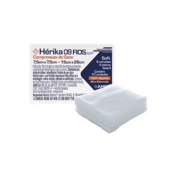 COMPRESSA DE GAZE HERIKA 9F C/10UND (840)