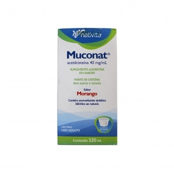 MUCONAT(ACETILCISTEINA)40MG/ML MORANGO 120ML(60)