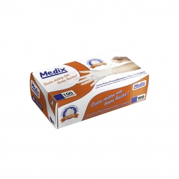 LUVA DE LATEX C/PO TAM G 100UND(10)