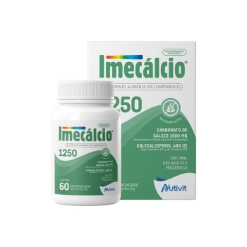 IMECALCIO - CARBONATO DE CALCIO 1250MG 60COMP