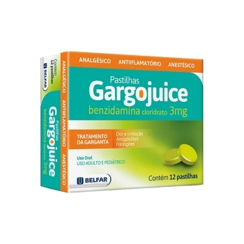 GARGOJUICE- BENZIDAMINA 3MG C/12PAST