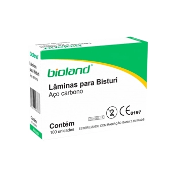 LAMINA BISTURI 21 ACO CARBONO 100UND