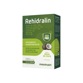 REHIDRALIN PO 28G - AGUA DE COCO C/04ENV
