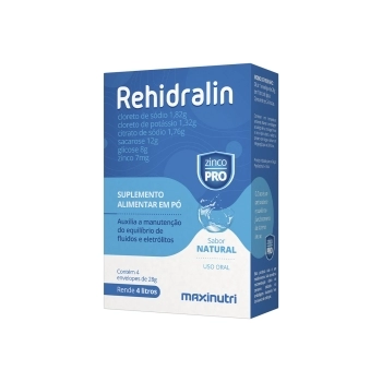 REHIDRALIN PO 28G - AGUA DE COCO C/04ENV