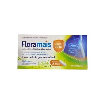 FLORAMAIS ZINCO - L ACIDOPHILUS+ZINCO 06CAPS(12)