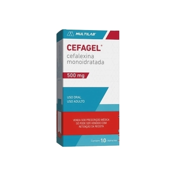 CEFAGEL-CEFALEXINA 500MG C/10CAPS(48)