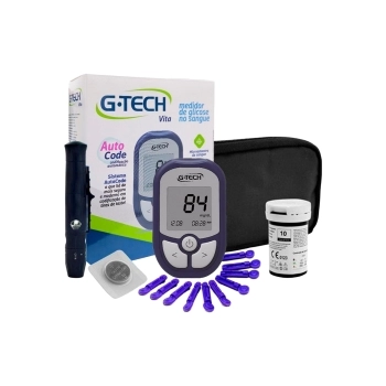 KIT GLICOSIMETRO G-TECH VITA C/10TIRAS
