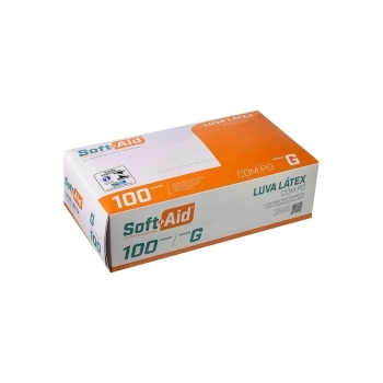 LUVA DE LATEX PROCEDIMENTO C/PO TAM G 100UND