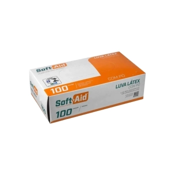 LUVA DE LATEX PROCEDIMENTO C/PO TAM P 100UND